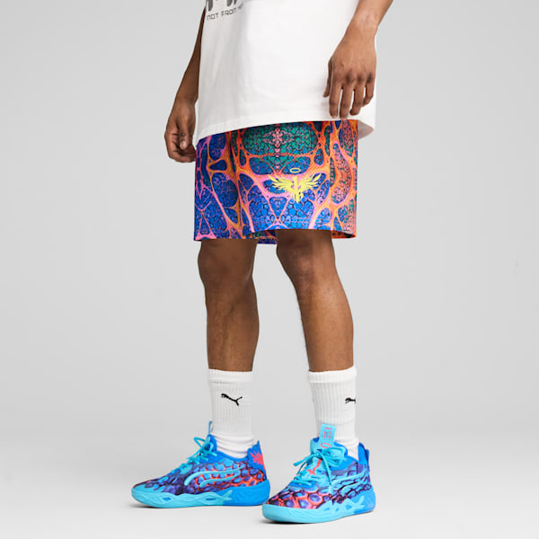 

Мужские баскетбольные шорты Puma X Lamelo Ball Alien Skin, черный