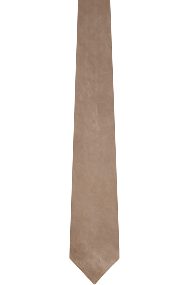 

Colbo Галстук из кожи цвета таупе