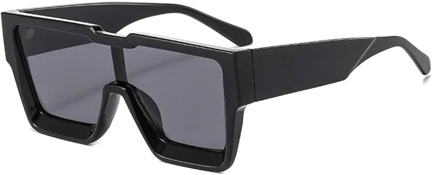 

Модные женские солнцезащитные очки в крупной оправе, солнцезащитные очки для мужчин, женские очки с защитой от УФ-излучения (UV400) SZVVBKK, C1black-black