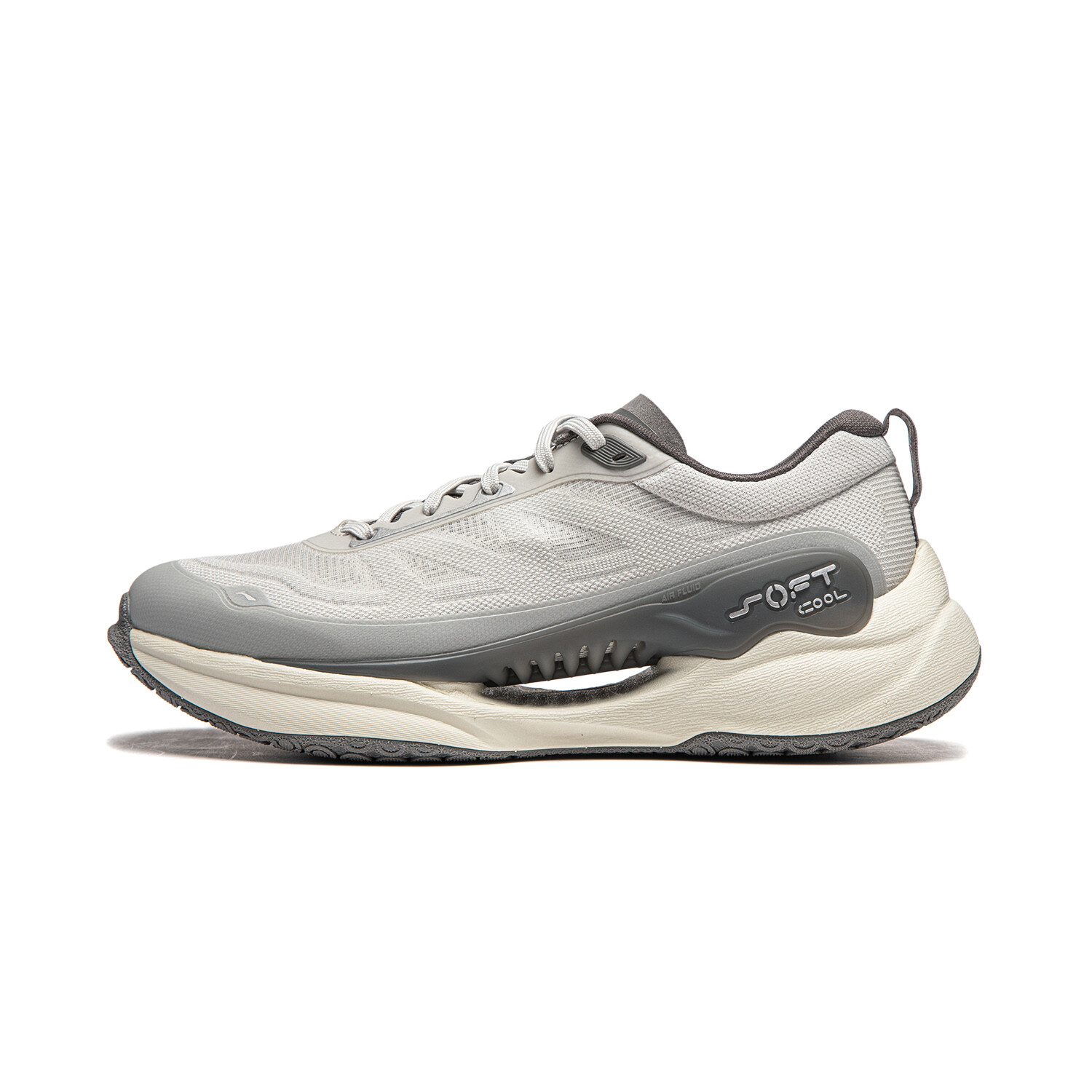 

Кроссовки LINING Soft COOL Lifestyle Shoes Men Low-top Light Smoke Gray / Asphalt Gray, серый
