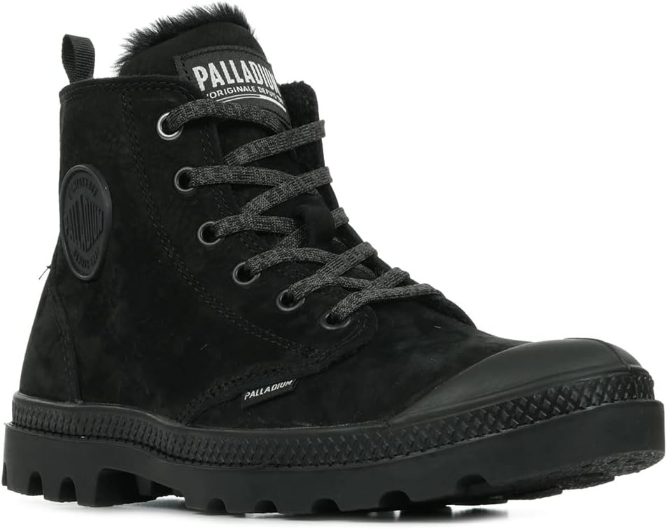 Мужские ботинки Palladium Pampa Hi Originale из канваса, Black Black Black 466 — фото 2