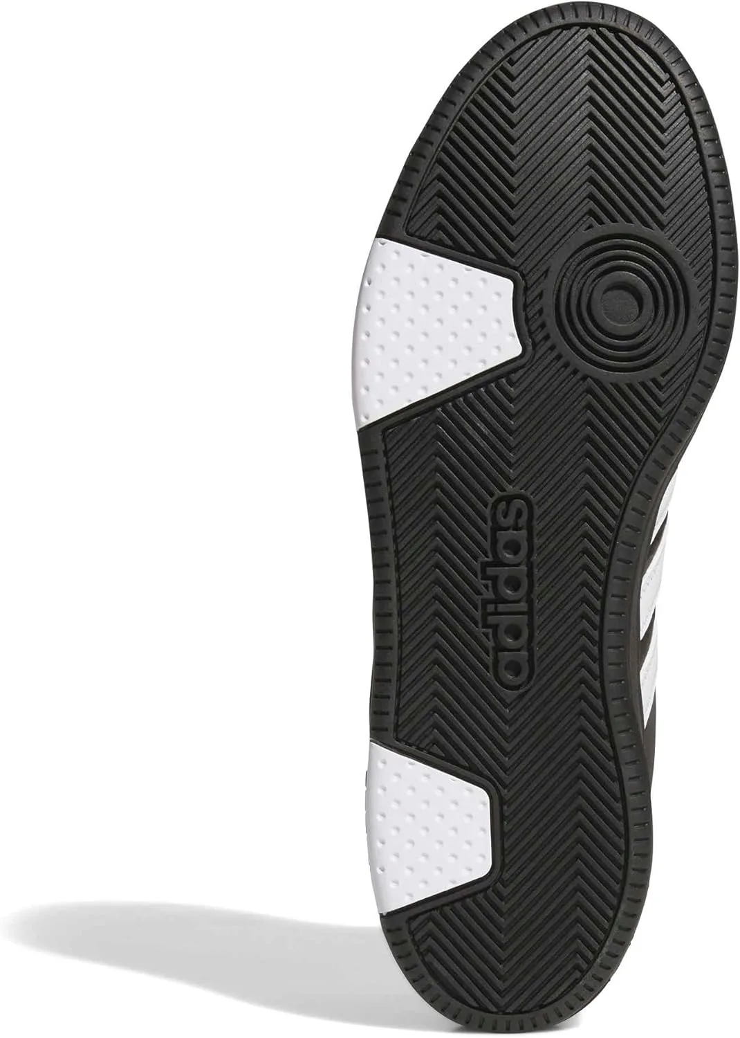 Кроссовки Adidas Unisex Hoops Mid Classic, белый/черный/серый — фото 3