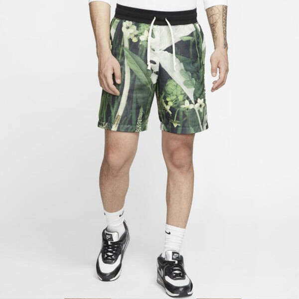Шорты спортивные jdi floral umni short для мужчин Nike, зеленый — фото 4