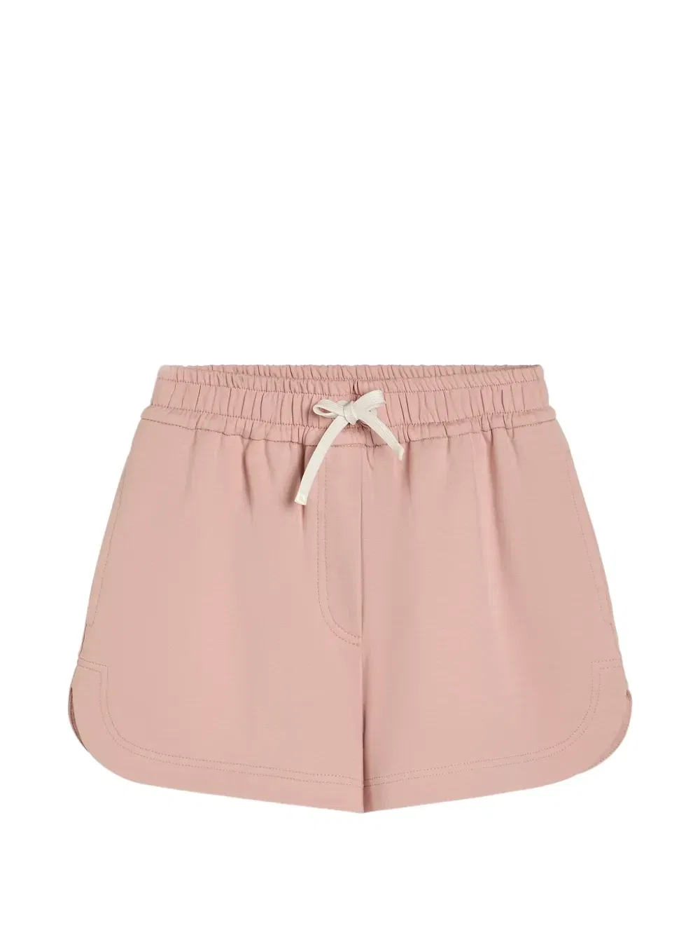 Легкие шорты из хлопкового футера Brunello Cucinelli Kids, розовый