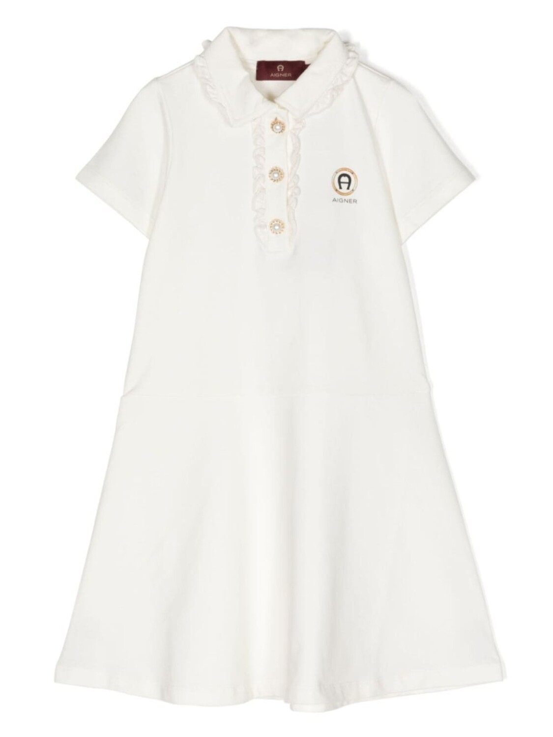 

Aigner Kids платье с логотипом, серый