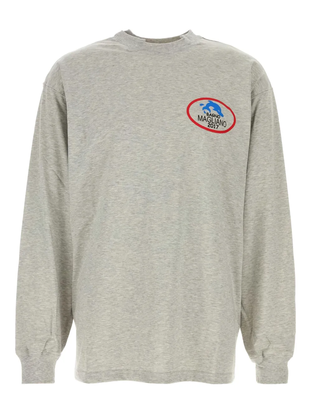 

Футболка с принтом логотипа Magliano, серый