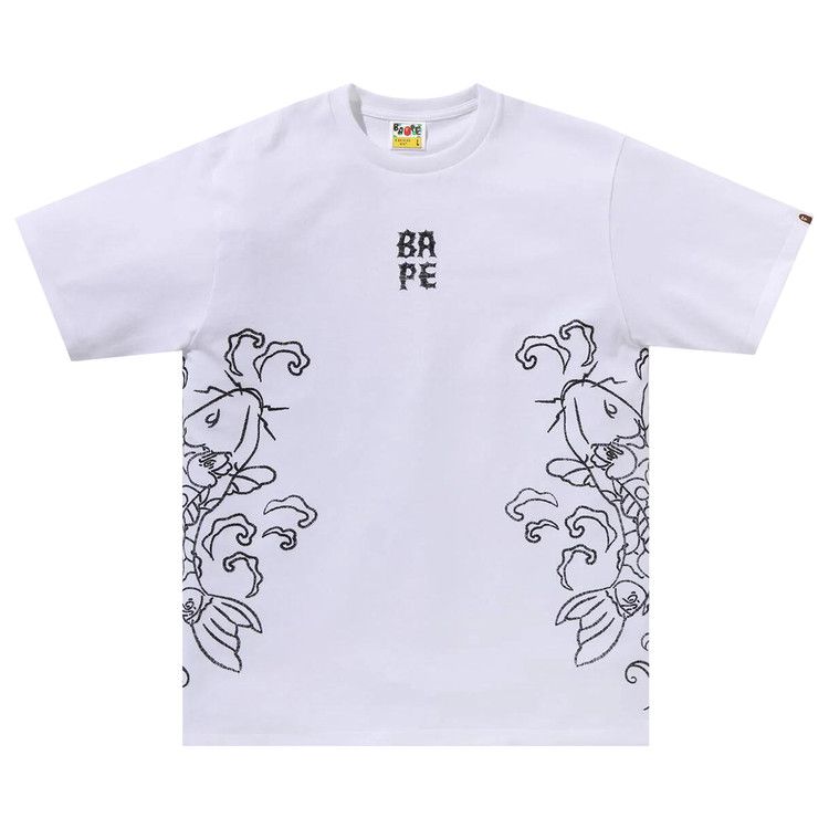 

Футболка BAPE Souvenir Koi Fish Tee, White
