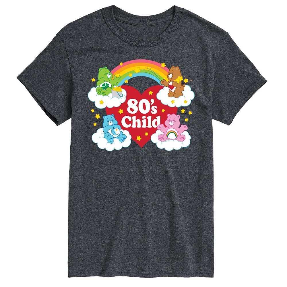

Мужская детская футболка Care Bears с рисунком 80-х годов Licensed Character, серый