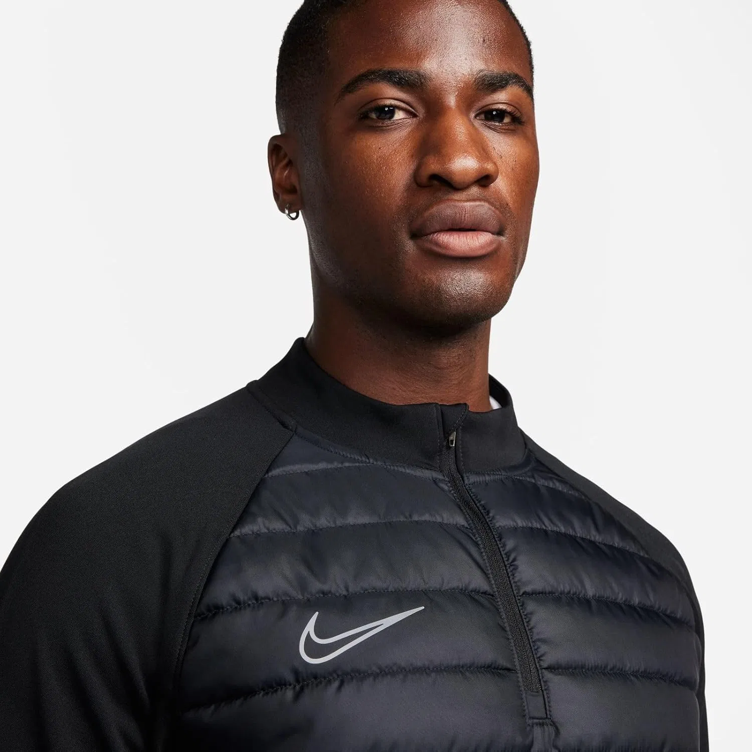 Толстовка с капюшоном Nike Therma-FIT, мужская, цвет Black/Anthracite/Reflective Silv — фото 3