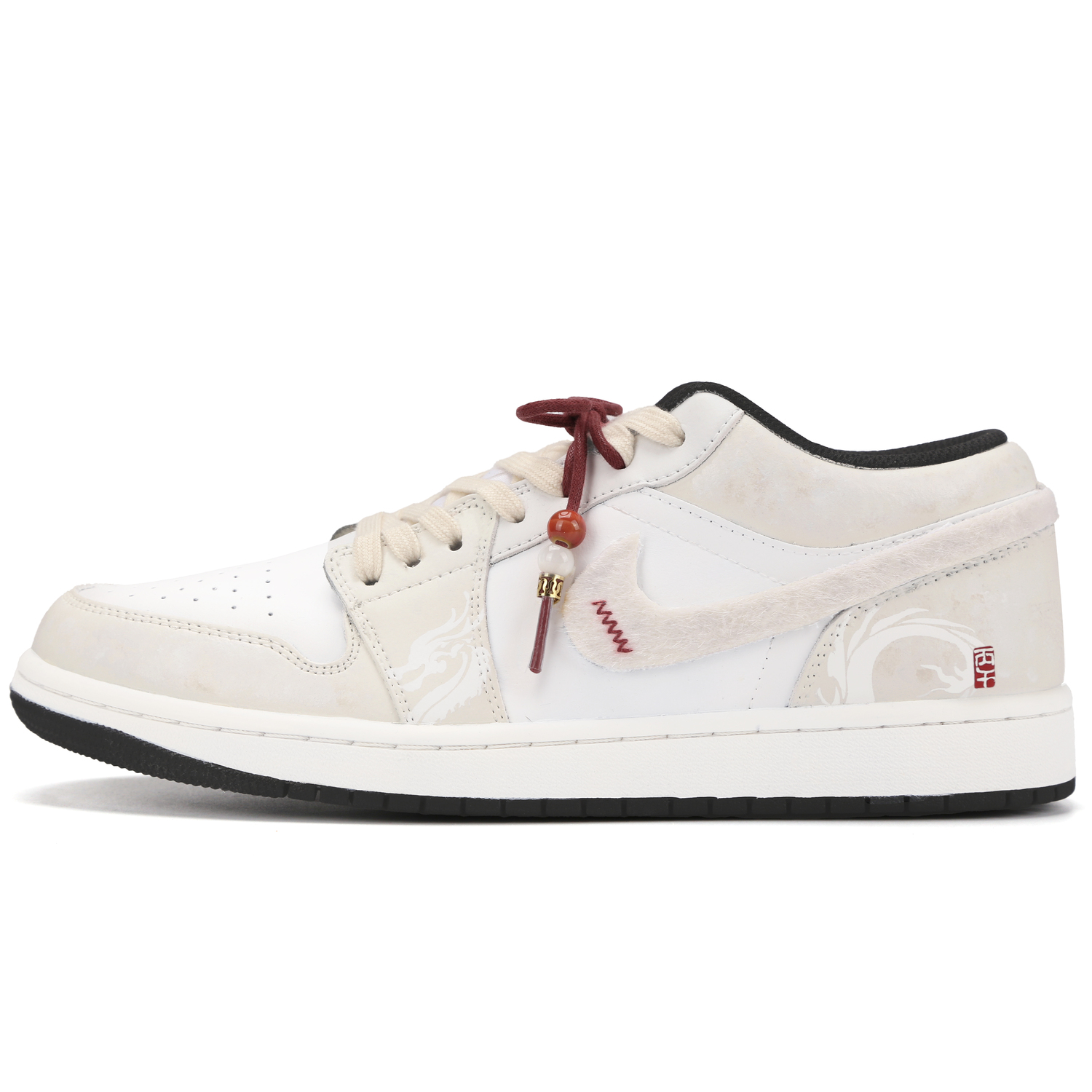 

Jordan Air 1 Jade Dragon Prince, White Dragon Horse, устойчивые к истиранию низкие винтажные баскетбольные кроссовки Unisex