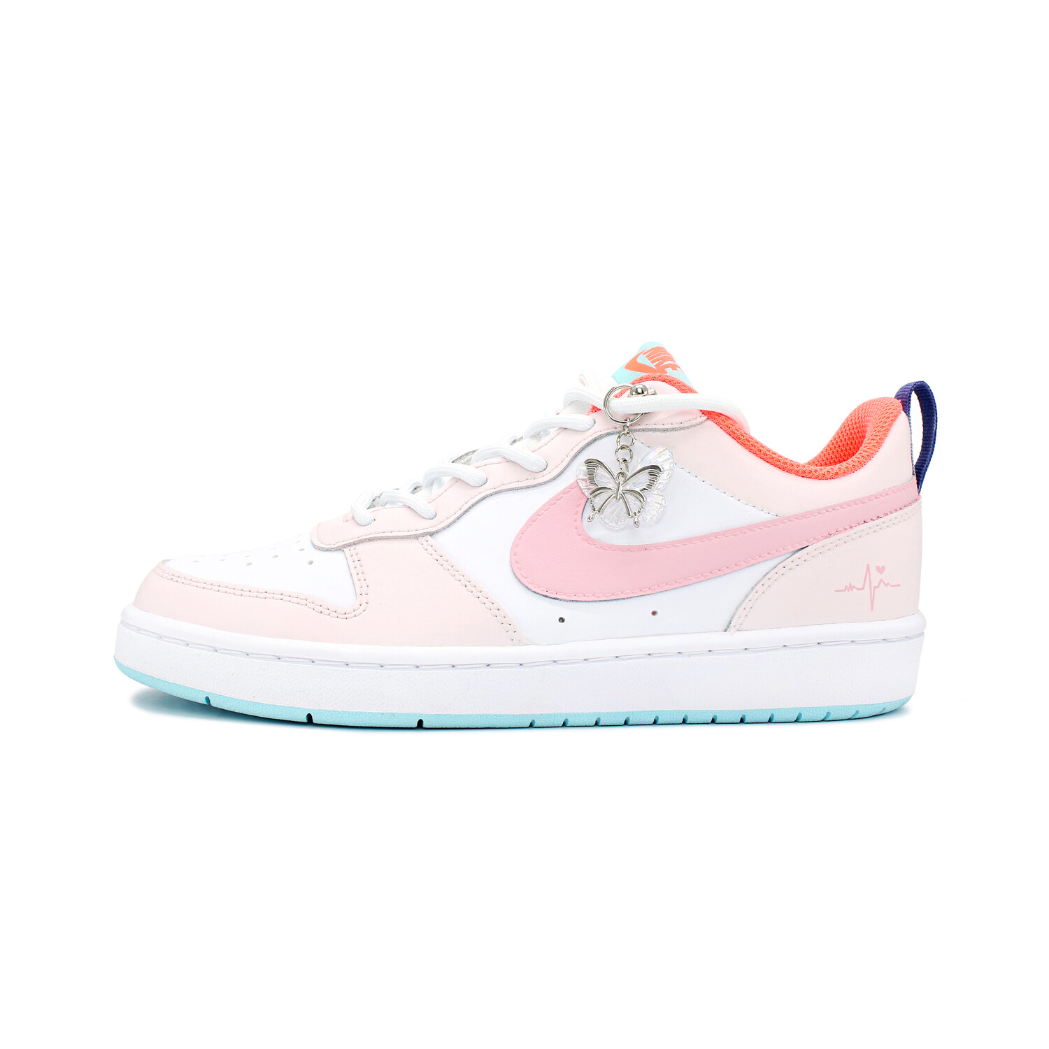 

Кроссовки Nike Court Borough 2 Skateboarding Shoes Women's Low-top Pink/white, цвет Cherry Blossom Pink