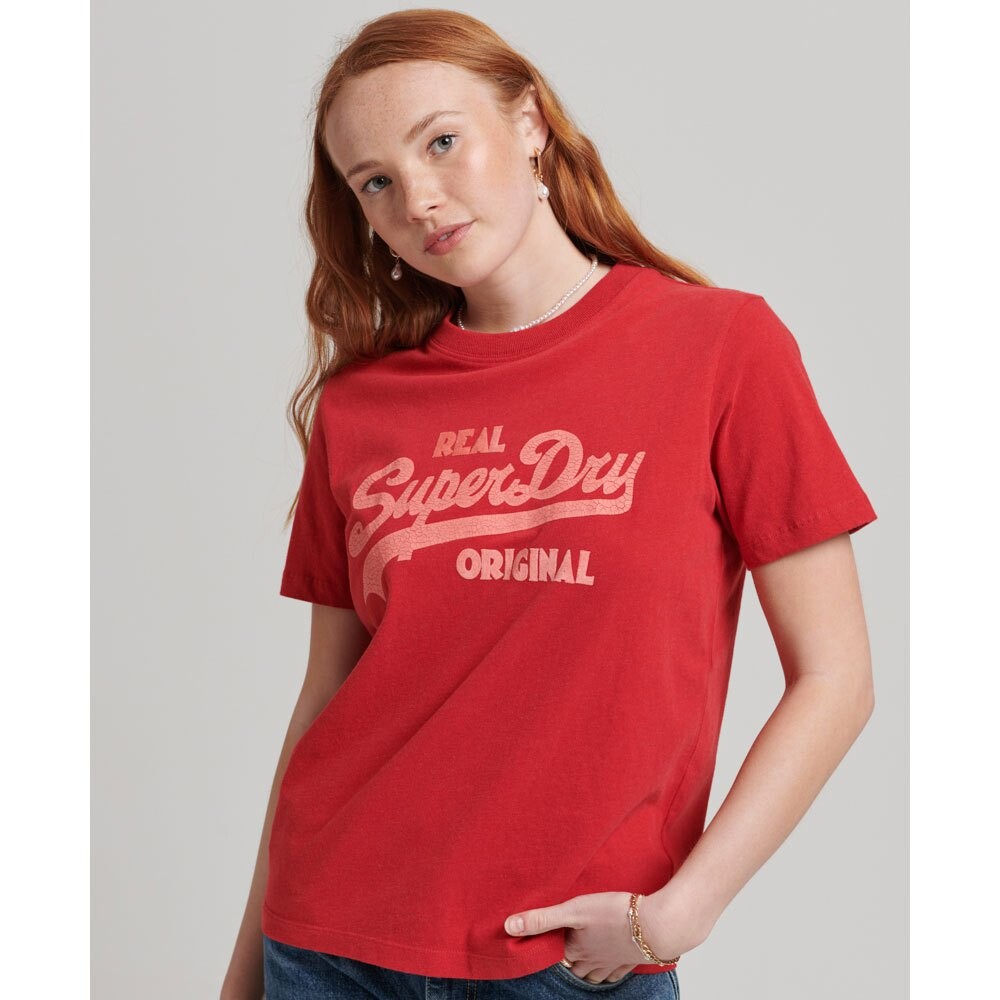 

Футболка Superdry Vl Scripted Coll T-shirt, красный