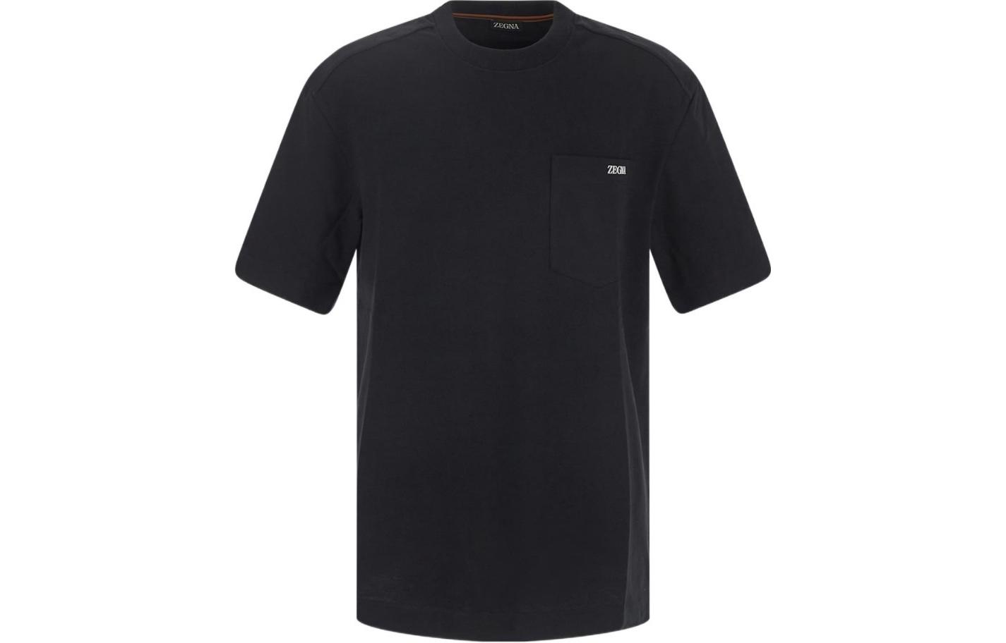 

Футболка мужская черная Ermenegildo Zegna