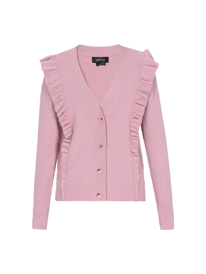 

Usha BLACK LABEL Женский кардиган темно-розового цвета