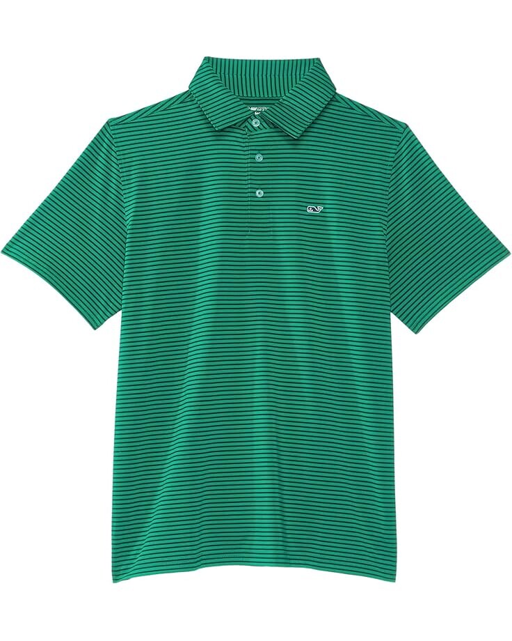 

Поло Vineyard Vines Bradley Stripe Sankaty Polo, цвет Seaswell/NautNavy