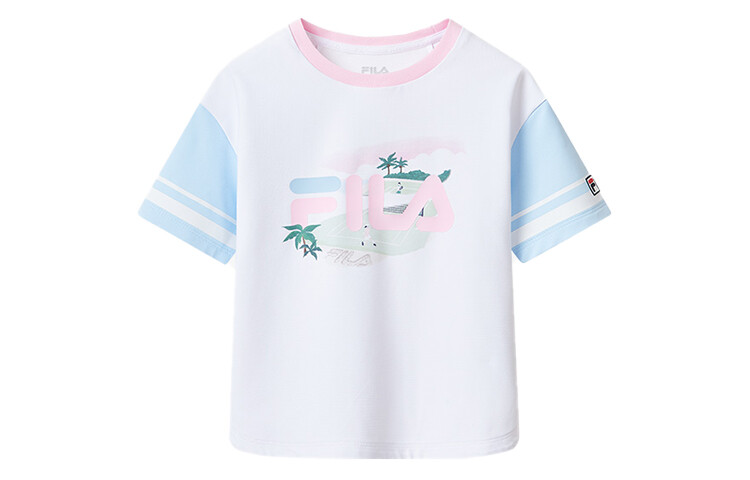 

Детская футболка Fila Kids, цвет Jade White