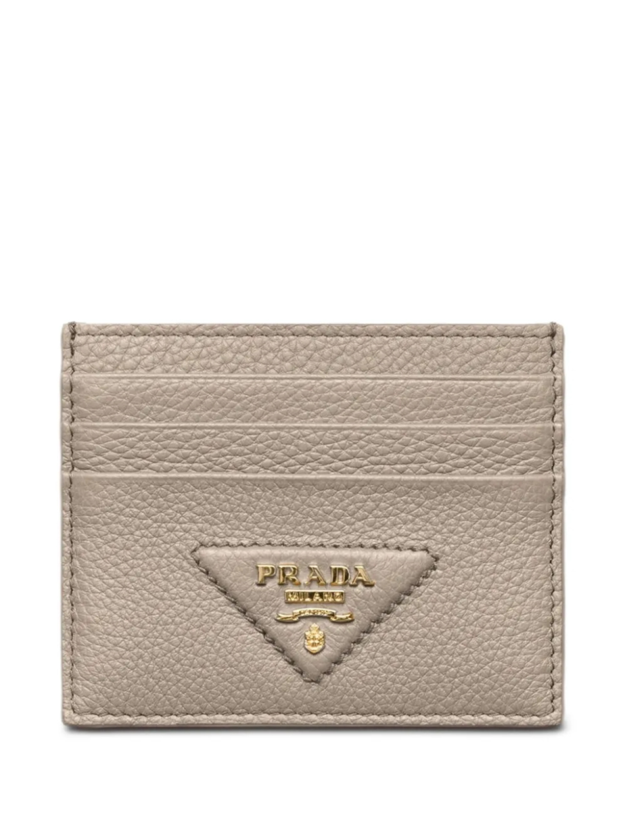 

Текстурированный держатель карт Prada, серый