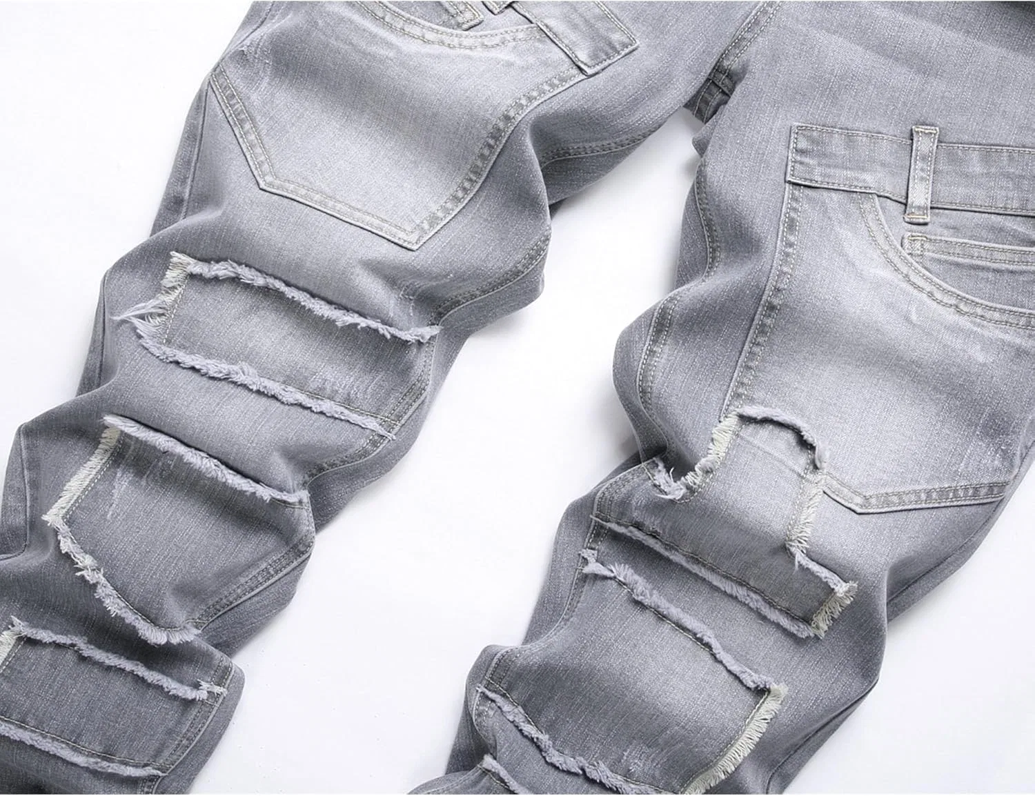 Джинсы, Slim Fit, Grey — фото 4