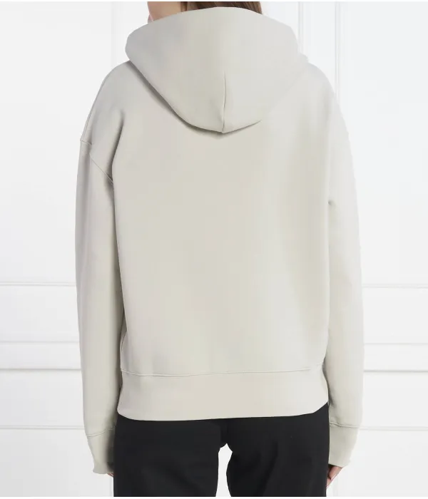 Толстовка с металлическим микрологотипом Regular fit Calvin Klein, серый — фото 4