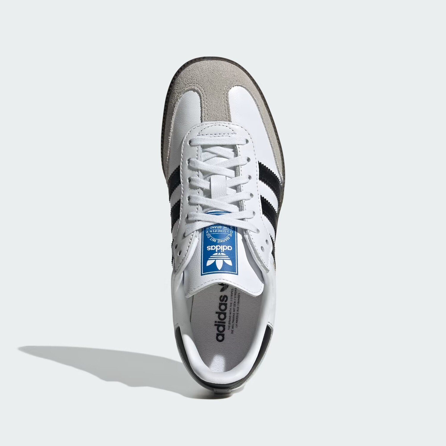 Кроссовки Samba OG для детей Adidas, цвет Cloud White/Core Black/Gum — фото 2