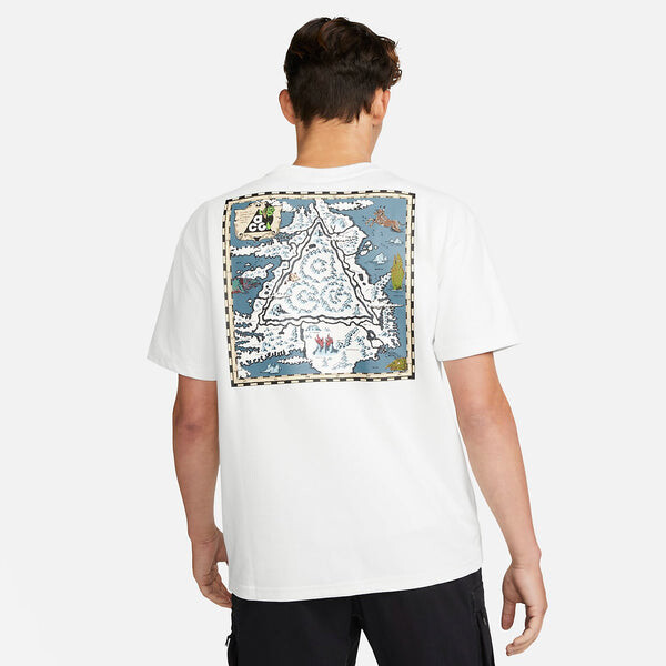 Футболка Nike ACG Iceland Map Short Sleeve T-shirt Asia Sizing 'Summit White', белый — фото 4