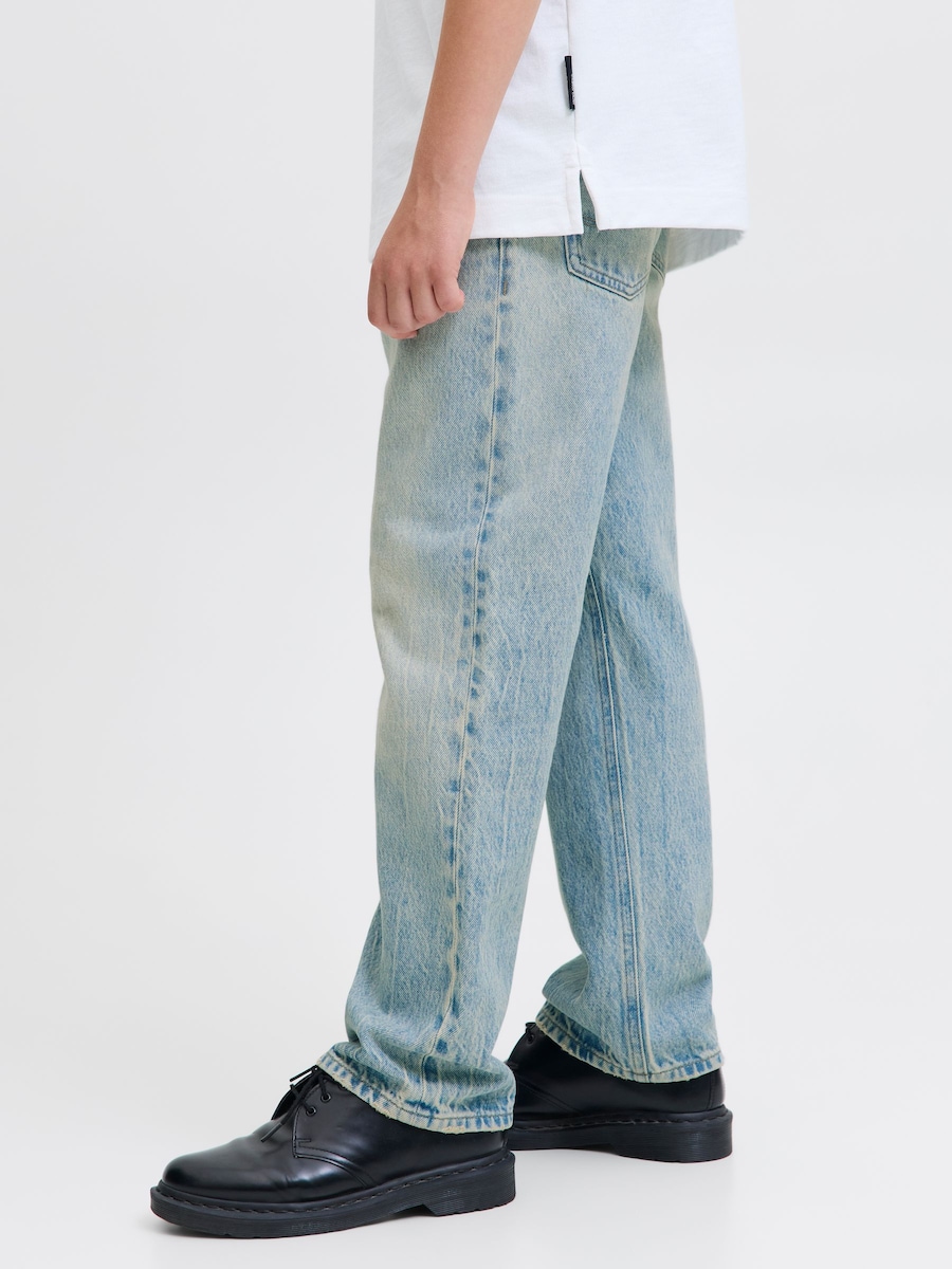 Джинсы свободного кроя Jack & Jones Junior JJIChris JJOriginal, светло-голубой — фото 4