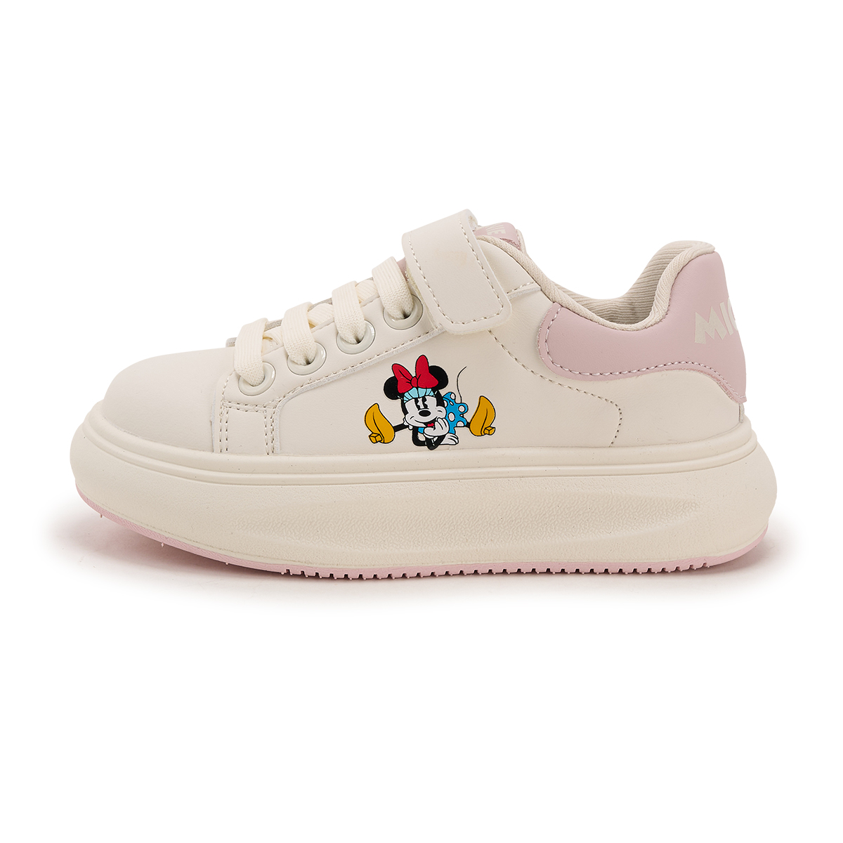 

Детские кроссовки для скейтбординга Mickey Series с нескользящей подошвой, амортизацией и износостойкостью Disney, бежевый/розовый
