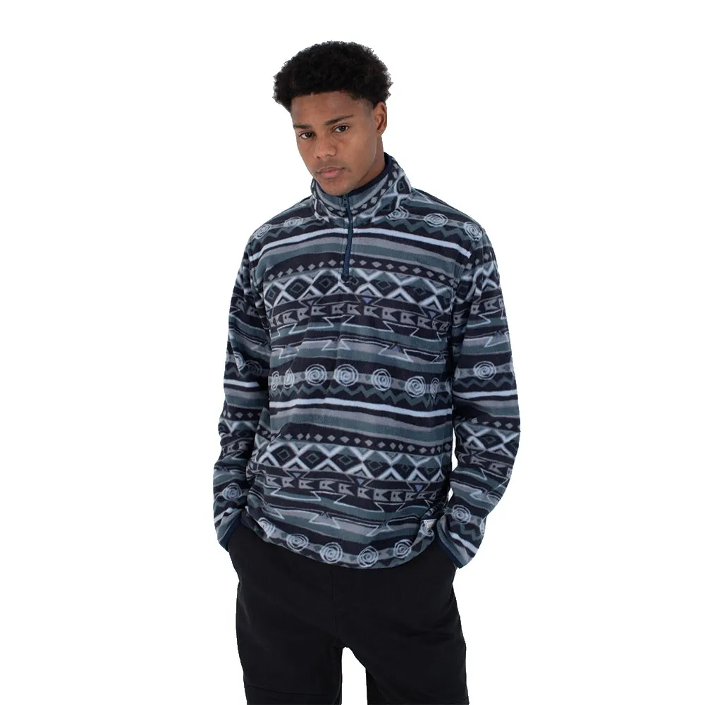 

Флис Hurley Mesa Windchill half zip, синий