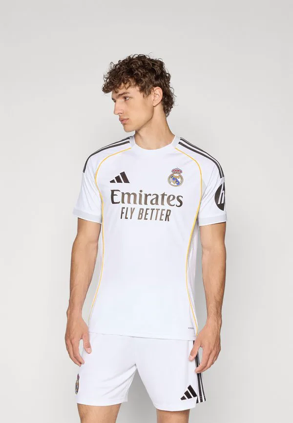 Домашняя футболка «реал мадрид» сезона 25/26 Adidas Performance, White