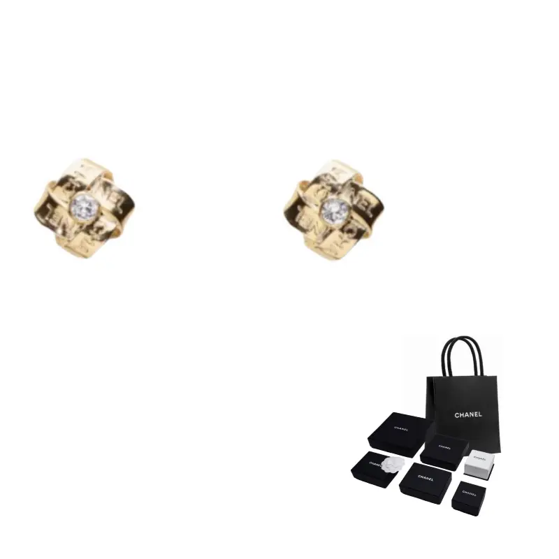 

Серьги-гвоздики унисекс Gold CHANEL, золотой