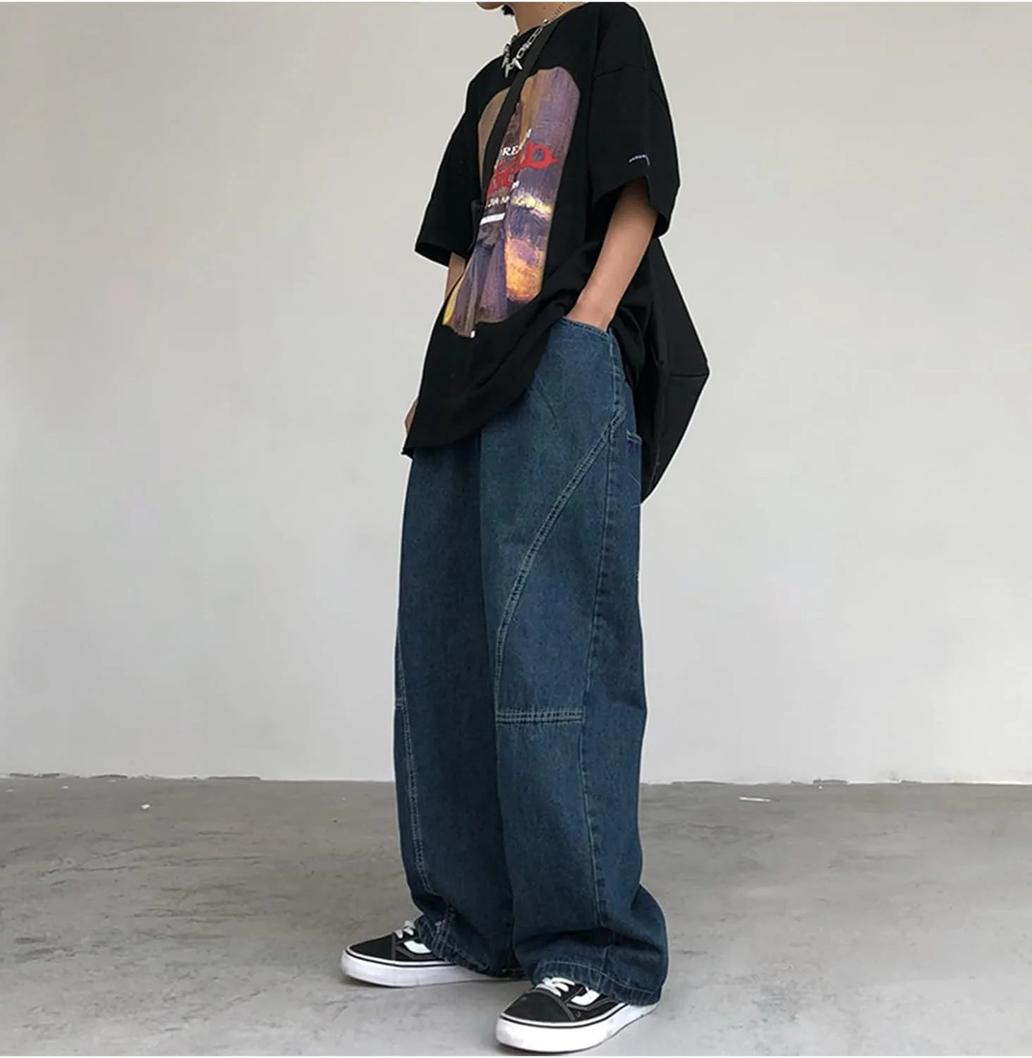 

Женские джинсы baggy wide leg в стиле grunge Tooe