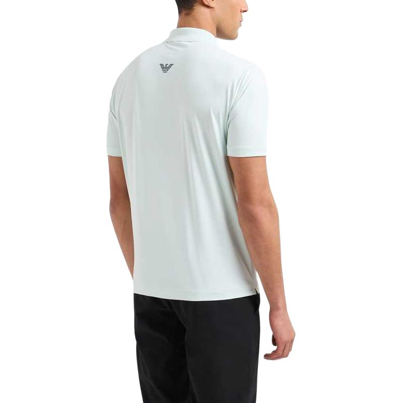 EMPORIO ARMANI Футболка-поло EA7 SS25 мужская светло-зеленая — фото 4