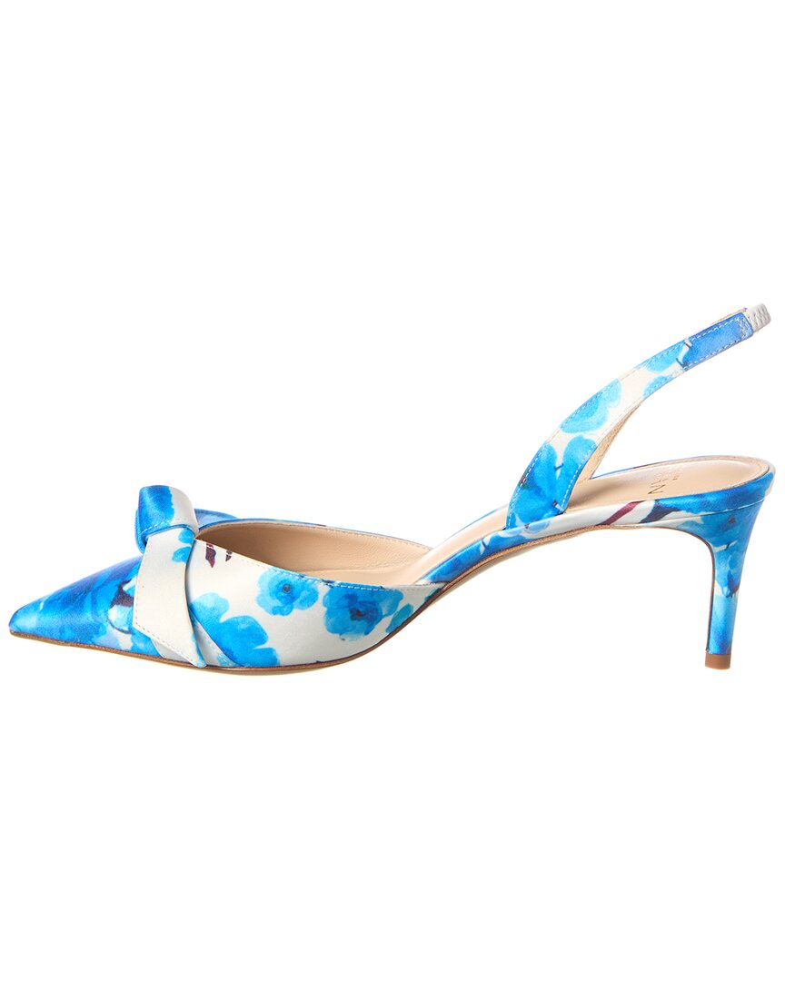 Туфли-лодочки Alexandre Birman Clarita 60 Satin Slingback, синий — фото 2