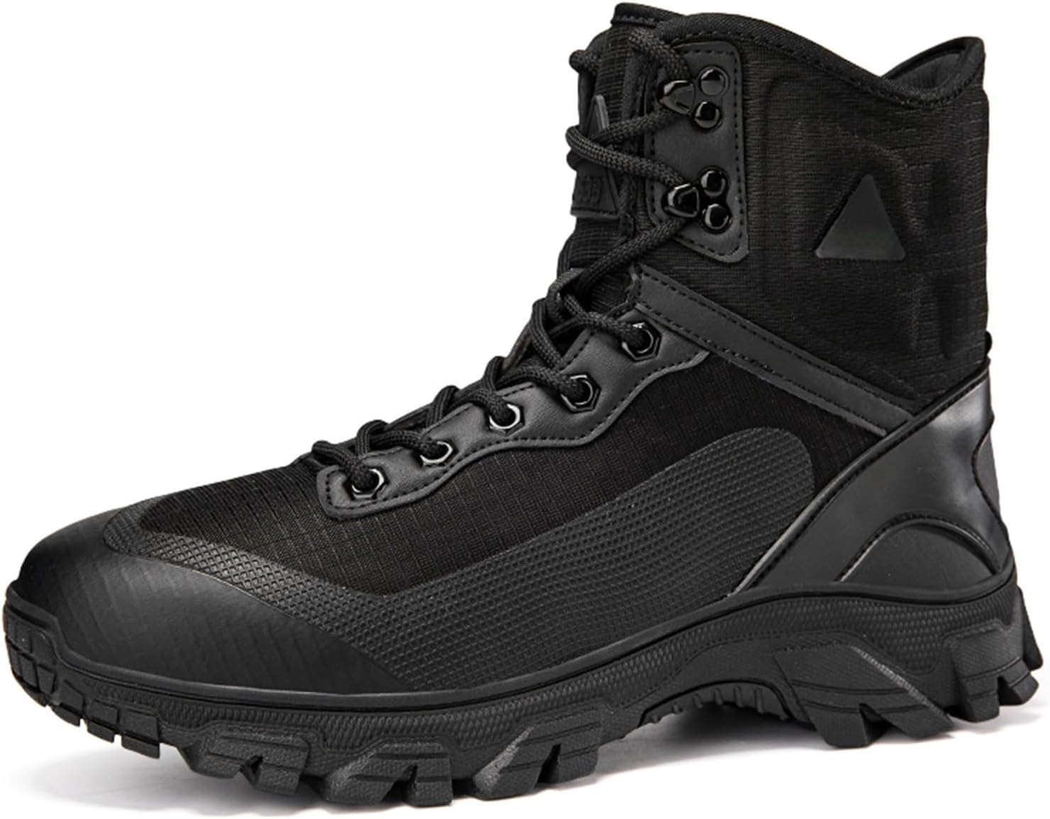 

Мужские тактические военные ботинки средней высоты 15 см с шнуровкой, поддержкой голеностопа, дышащей сеткой, круглым носком, противоскользящей резиновой подошвой для пеших походов, кемпинга, треккинга и активного отдыха, стиль охоты Tengfeifly,...