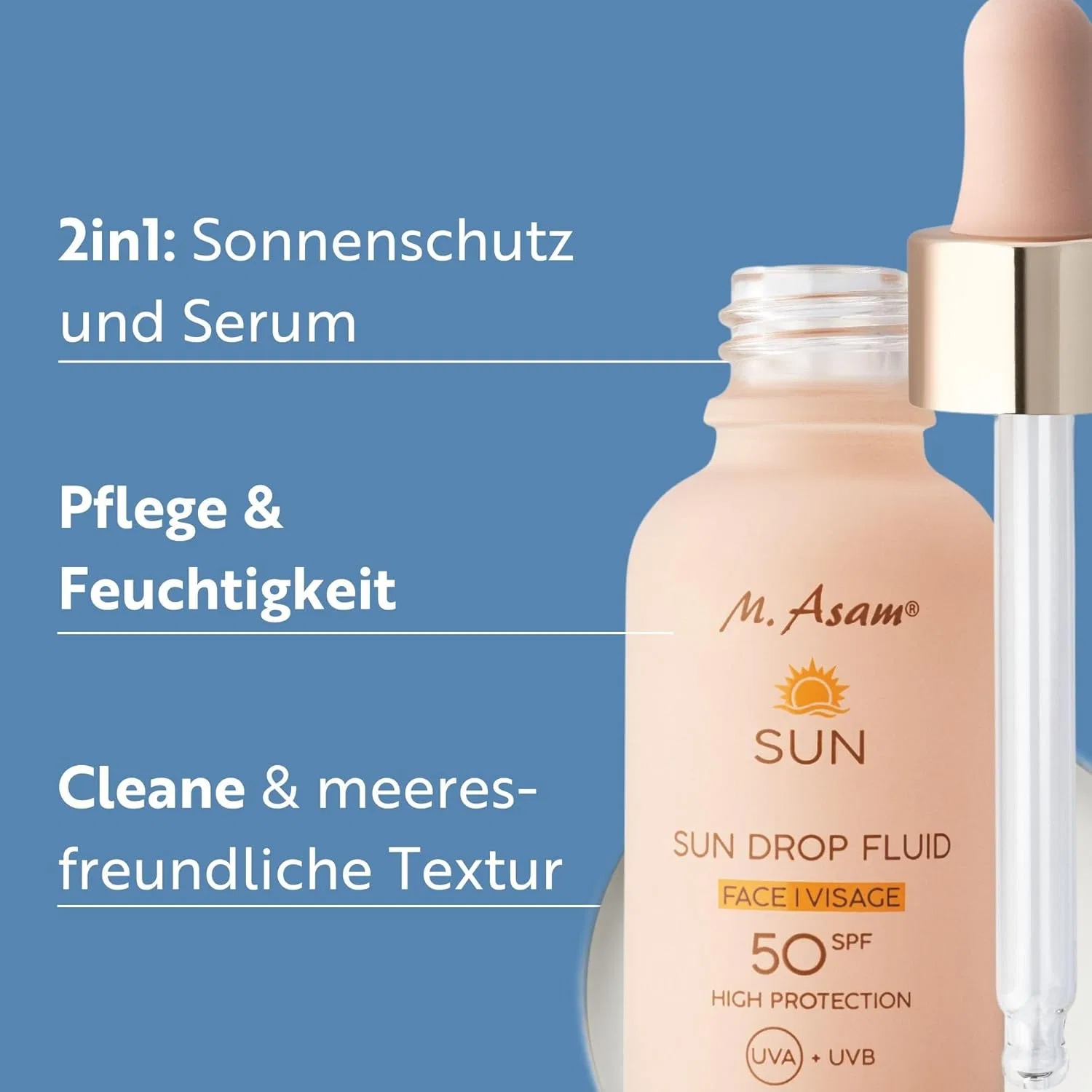 Солнцезащитная сыворотка для лица «SUN Drop Fluid SPF 50» от M Asam M. Asam — фото 2