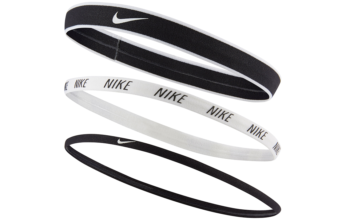 

Nike Полиамидные повязки для волос Unisex Black/White/Black