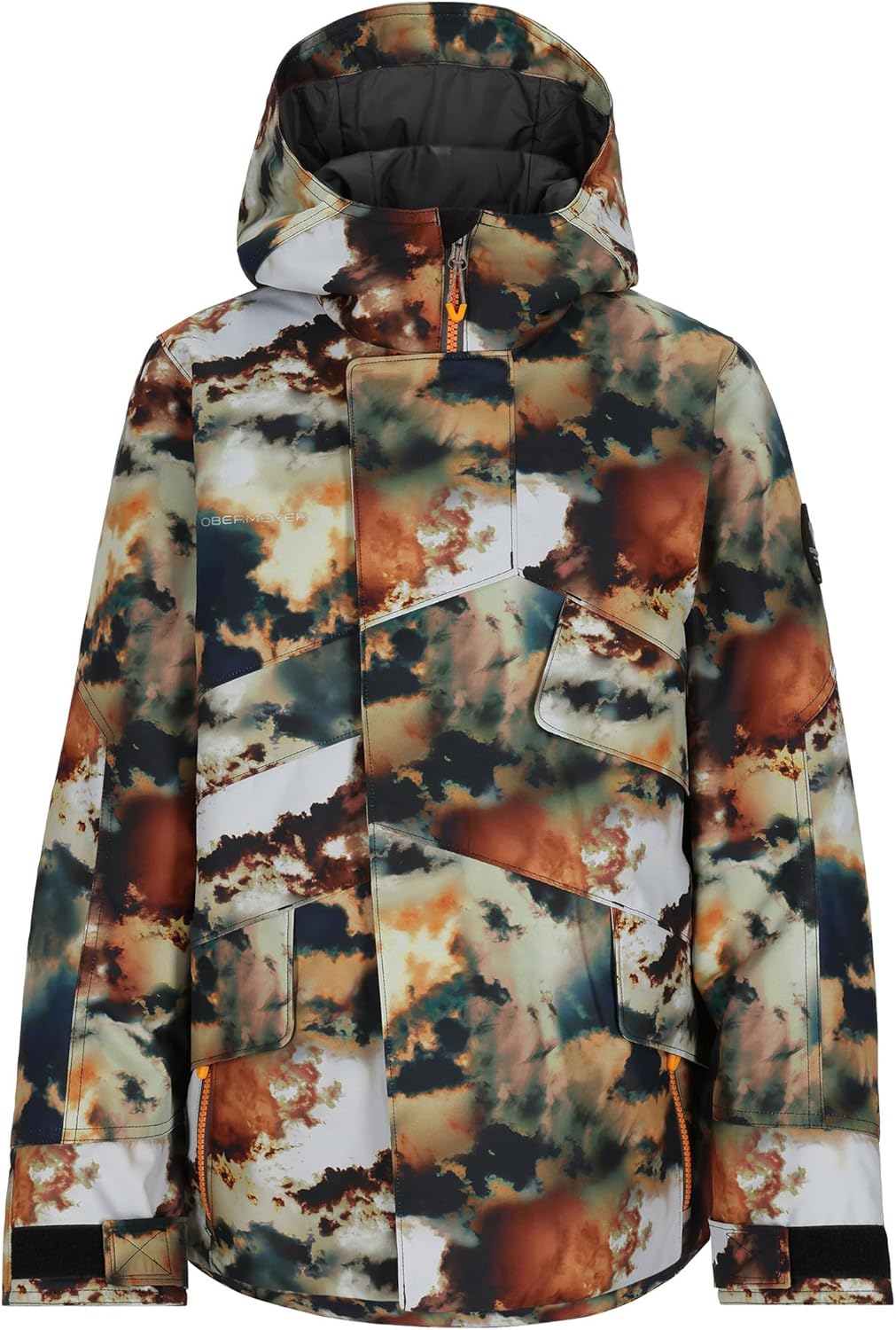 

Лыжная куртка Obermeyer Boyes Gage, утепленная и водонепроницаемая для катания на лыжах и сноуборде, Amber Cloud