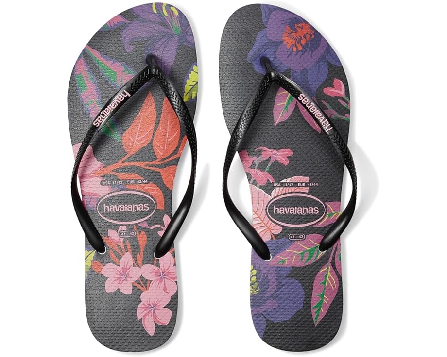 

Сандалии Havaianas Slim Floral, черный