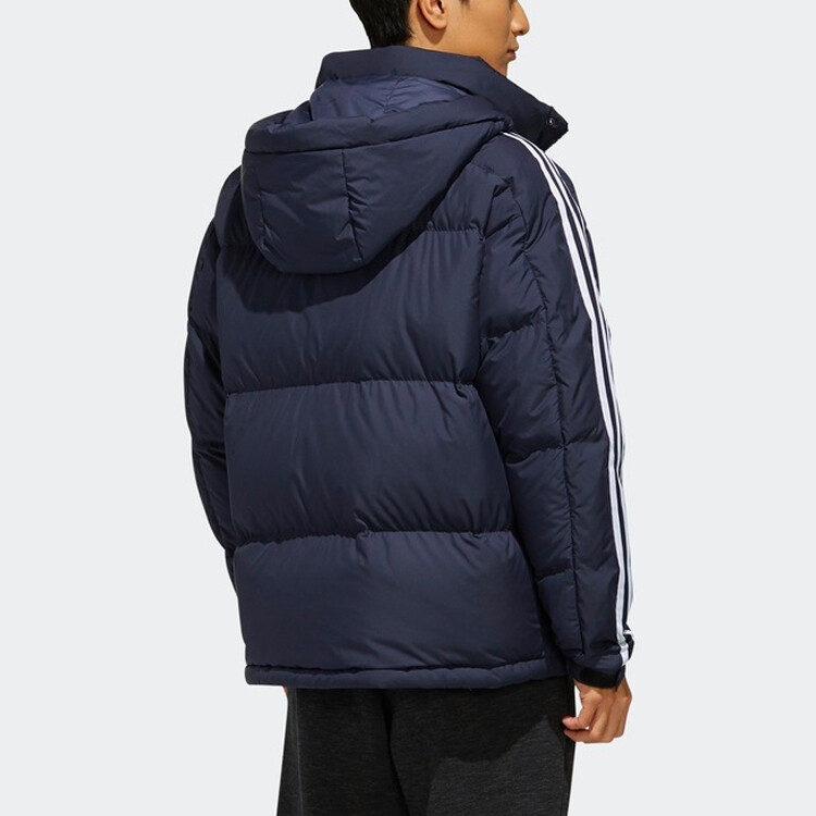Пуховик мужской темно-синий Adidas, цвет Legend Blue — фото 4