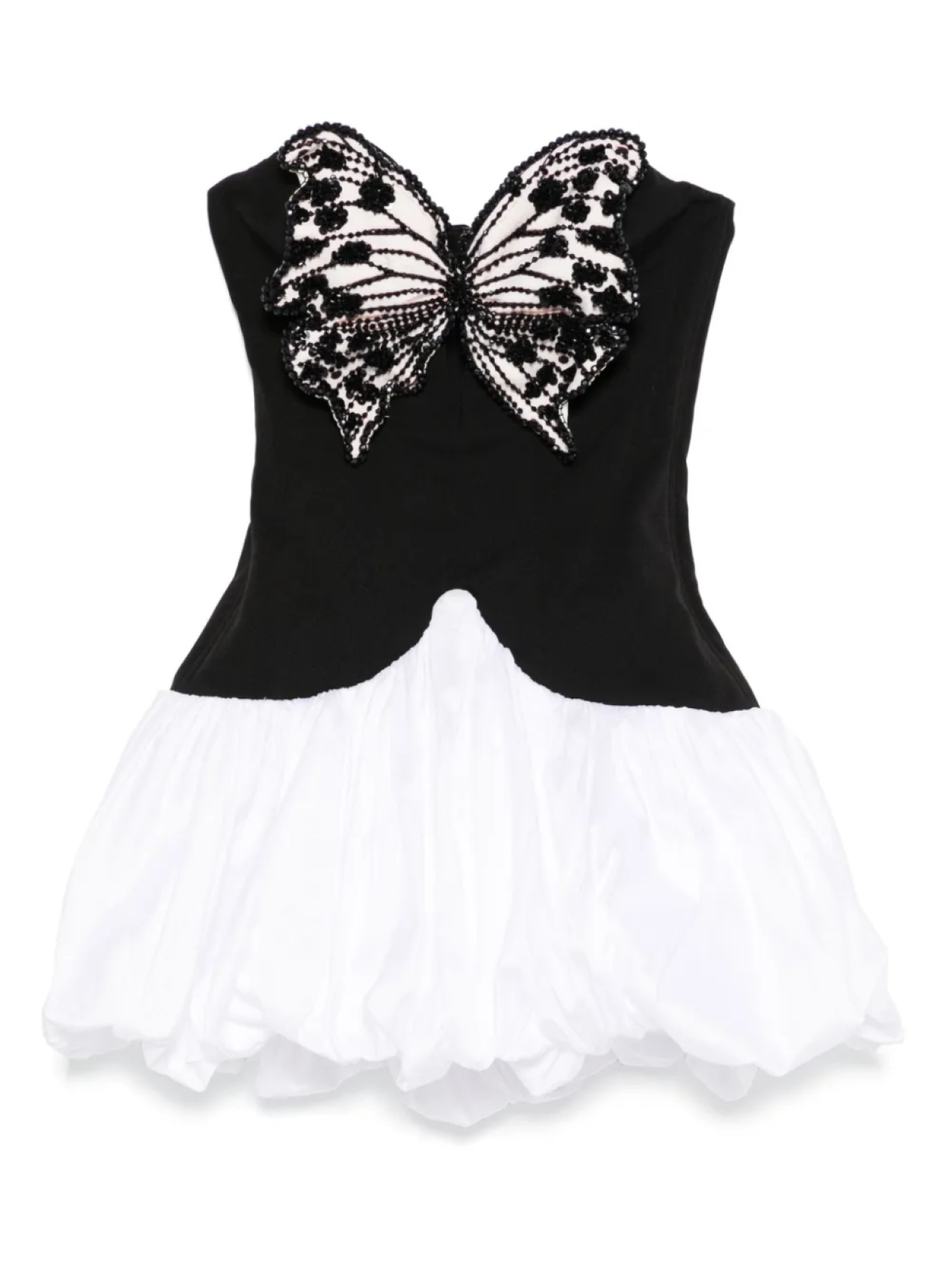 

Платье-пузырь, украшенное бабочками PatBO, черный