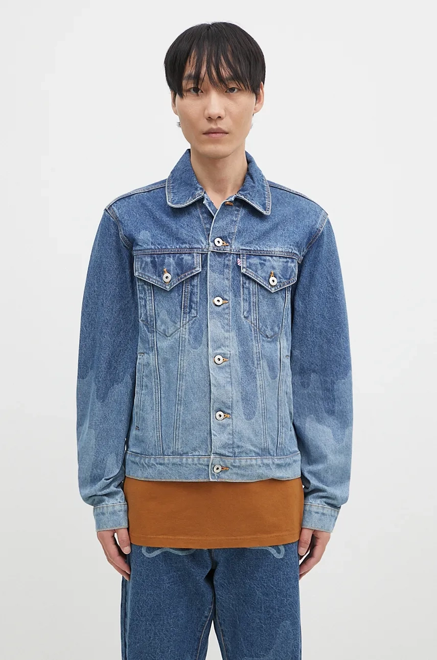 

ICECREAM Lazer Drip Denim Джинсовая куртка Trucker, синий