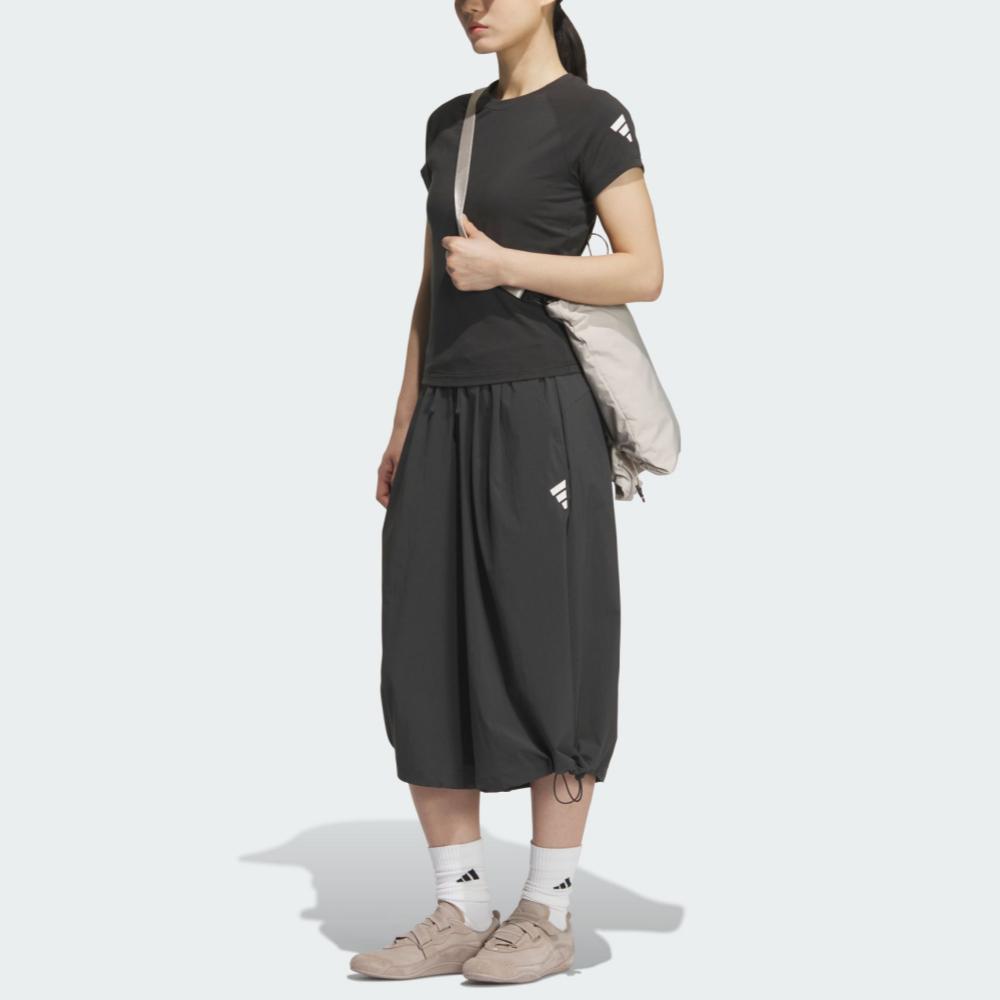 Adidas FOS FUTURE STYLE плетеная юбка-шорты Casual женские Carbon Black — фото 4