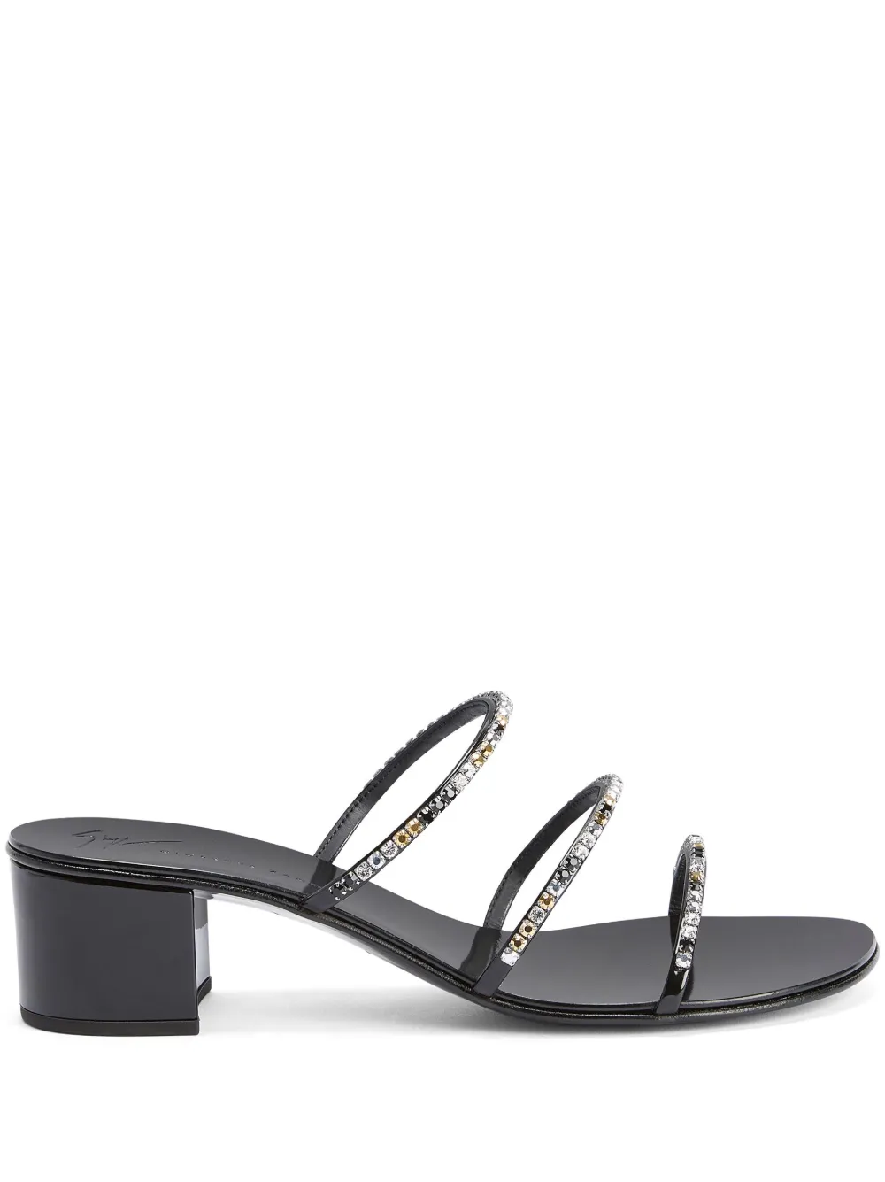 Декорированные босоножки Dark Colorful 40 Giuseppe Zanotti, черный