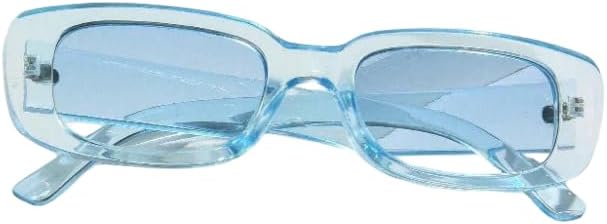 

Женские солнцезащитные очки в ретро-стиле, квадратная оправа, маленькая рамка, модные очки в полной оправе, идеально подходят для путешествий, пляжа, вождения и повседневной носки Generic, Blue