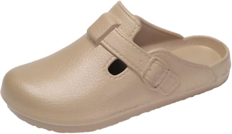 

Мужские сандалии с регулируемой пряжкой, открытым носком, легкой подошвой и для дома и улицы Fmshi, коричневый