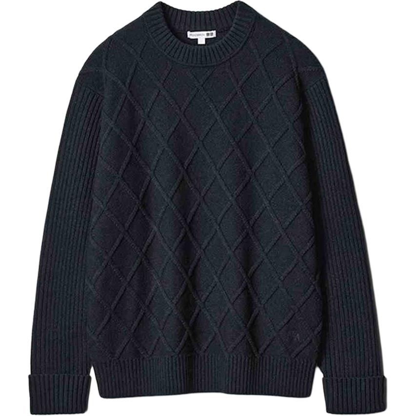 Jw Anderson X JWANDERSON Совместный трикотаж Унисекс 69 Темно-синий UNIQLO — фото 2