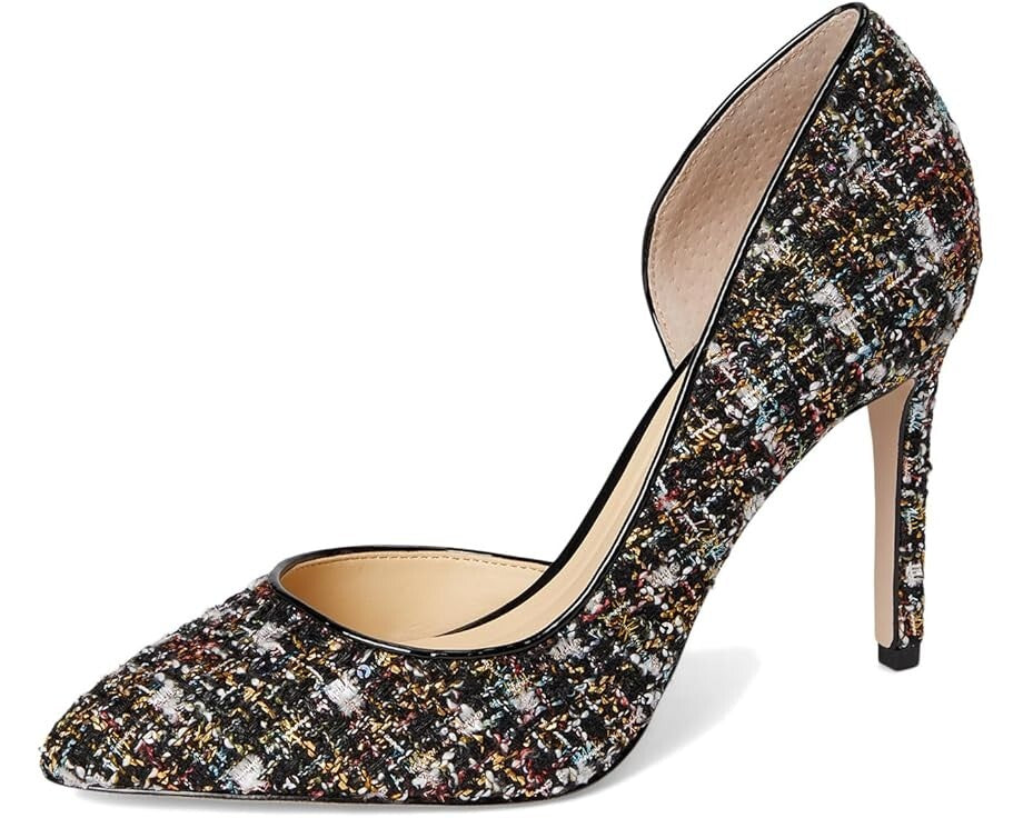 Дамские туфли Jessica Simpson Prizma D'Orsay Pump 6 черные блестящие на шпильке ZPO3360 — фото 2