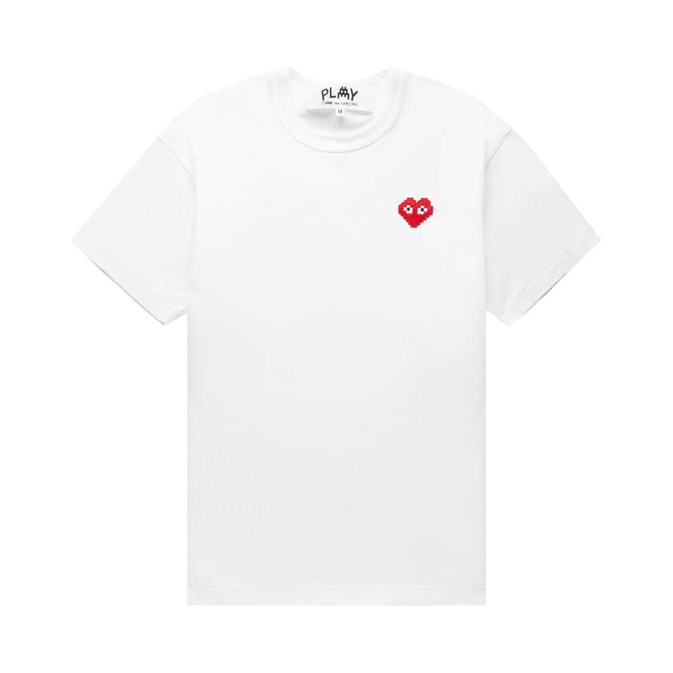 

Футболка Comme des Garçons PLAY Invader Heart T-Shirt White, белый