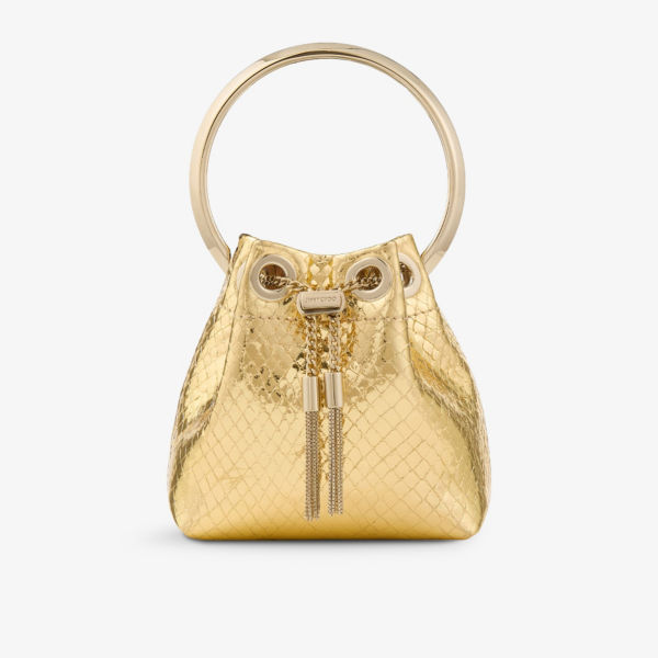 

Миниатюрная сумочка Micro bon bon из металлизированной кожи Jimmy Choo, мультиколор