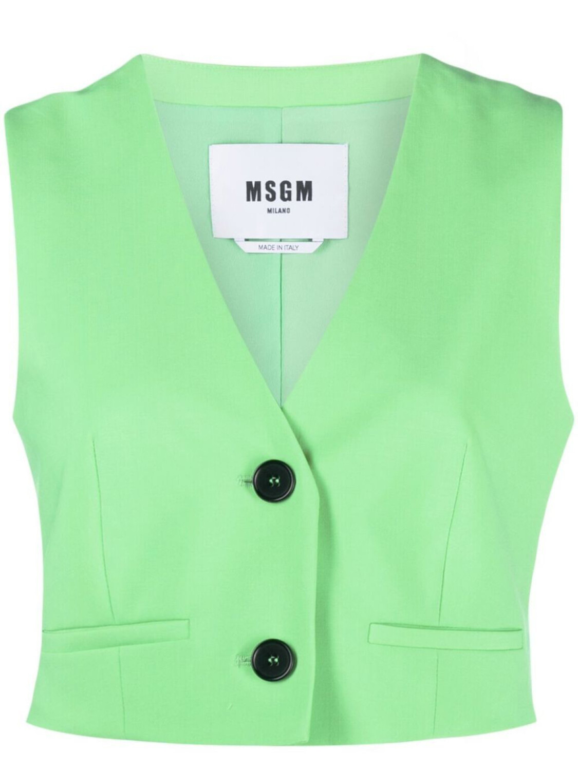 

MSGM жилет строгого кроя, зеленый